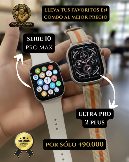 ⌚🔥 Combo Smartwatch Serie 10 Pro Max + Ultra Pro 2 Plus – Solo $490,000 🔥⌚