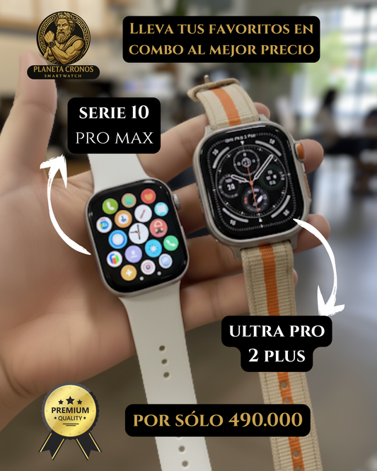 ⌚🔥 Combo Smartwatch Serie 10 Pro Max + Ultra Pro 2 Plus – Solo $490,000 🔥⌚